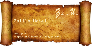 Zsilla Uriel névjegykártya